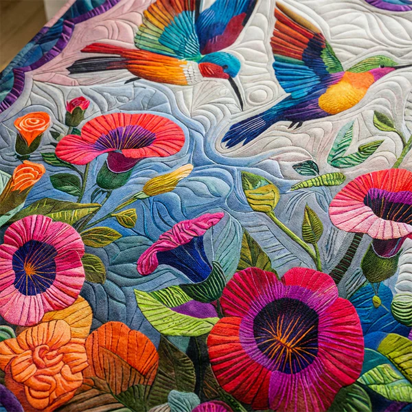 🌼 Kuckós és puha, virágmintás flanel takaró 🛋️💐