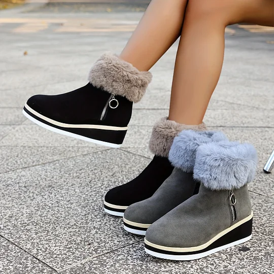 🔥 Utolsó napi akció – 50% kedvezmény – Női téli, új, ortopéd vastag sarkú bakancsok