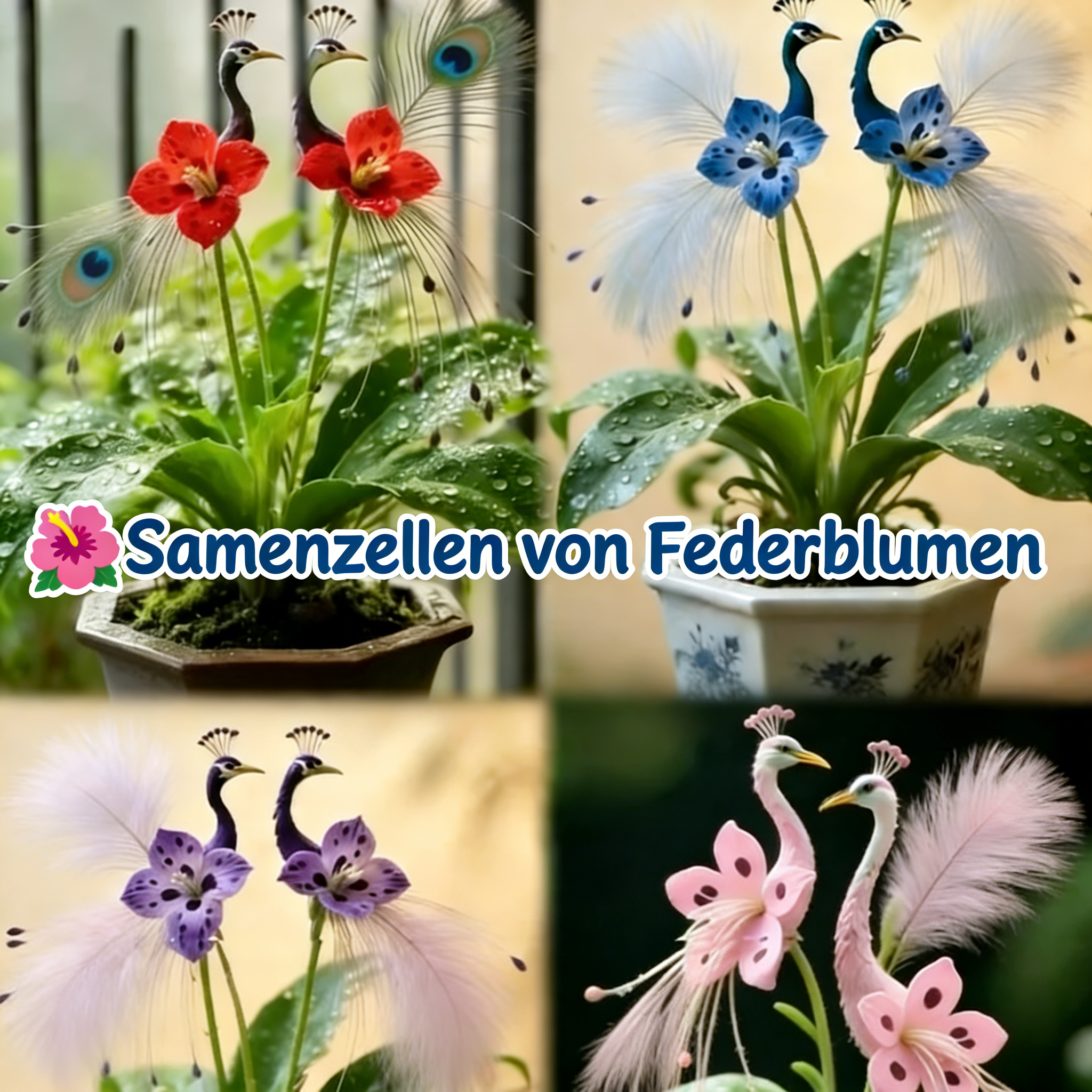🔥 Neu eingetroffen 🌺 Pfauenblumensamen ✨ Einfach anzubauen