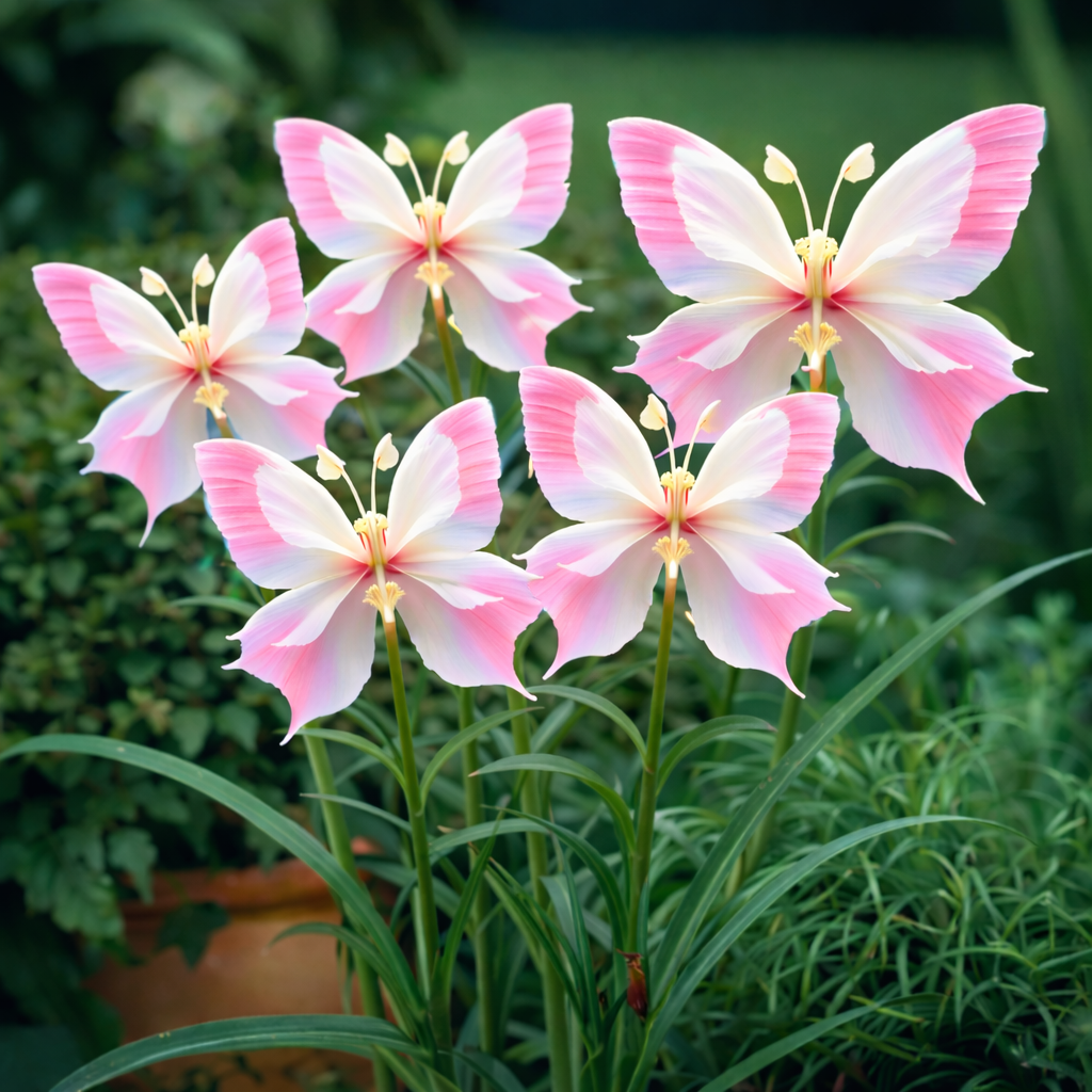 🦋Семена от лилия Butterfly Spider Lily - Елегантни цветя с крила на пеперуда за вашата градина