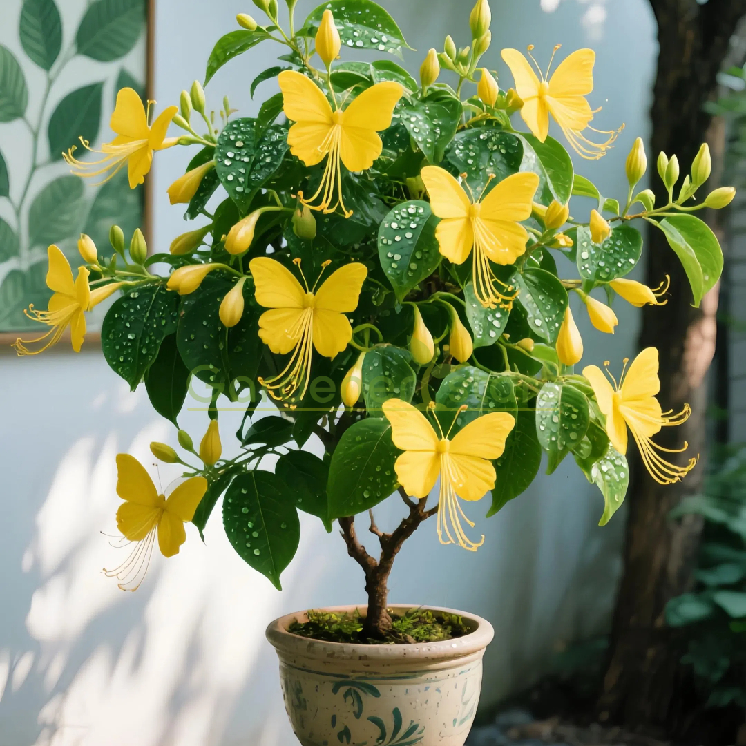 Семена на Златистото пеперудено вино – създайте водопад от цветя! 🌿💛