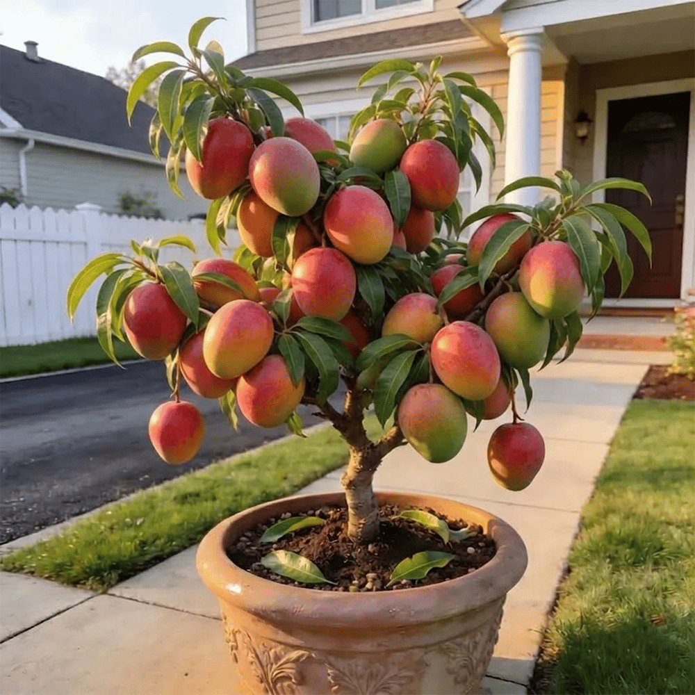 🥭Семена от манго със златен мед🌱 – Растение джудже, подходящо за отглеждане в саксия, може да се отглежда целогодишно🌸