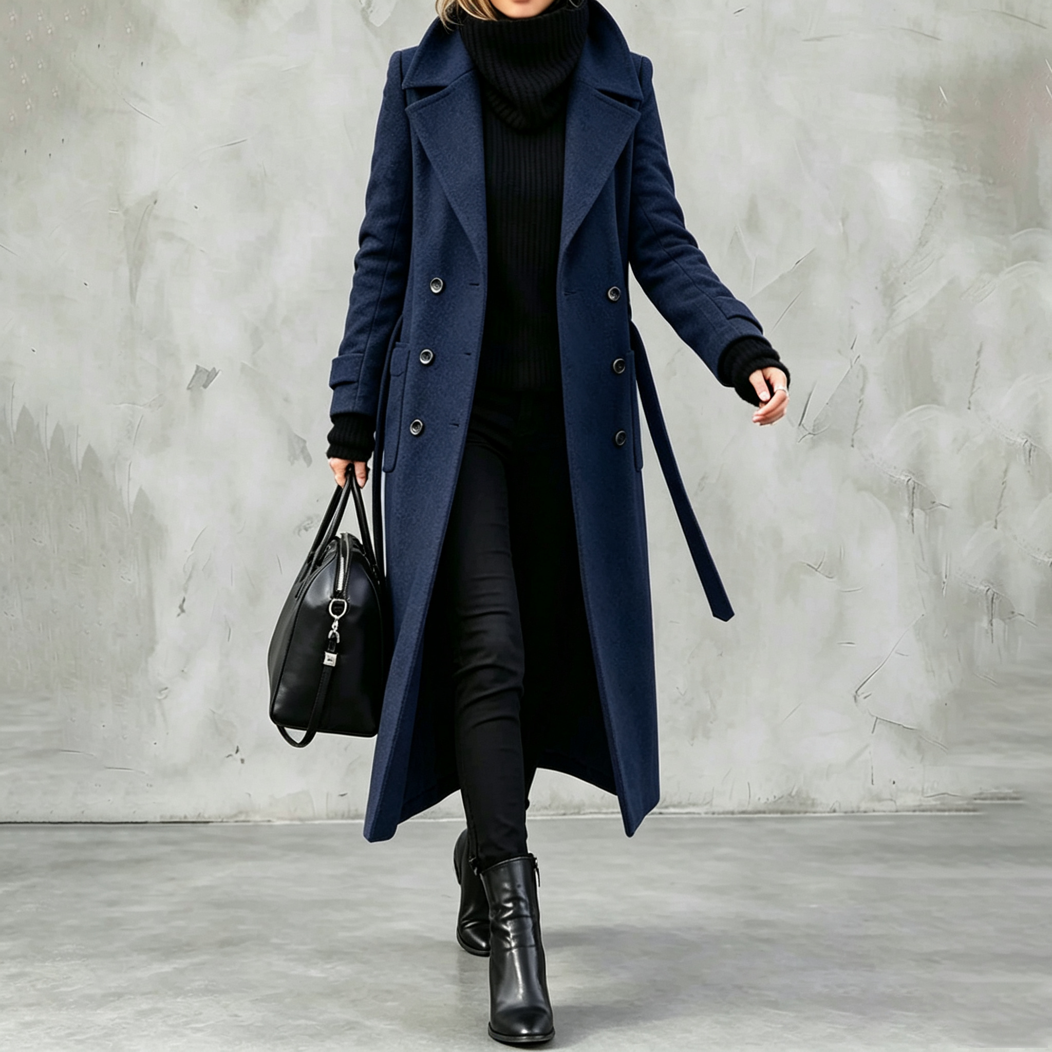 Elegant Wool L.ong Coat