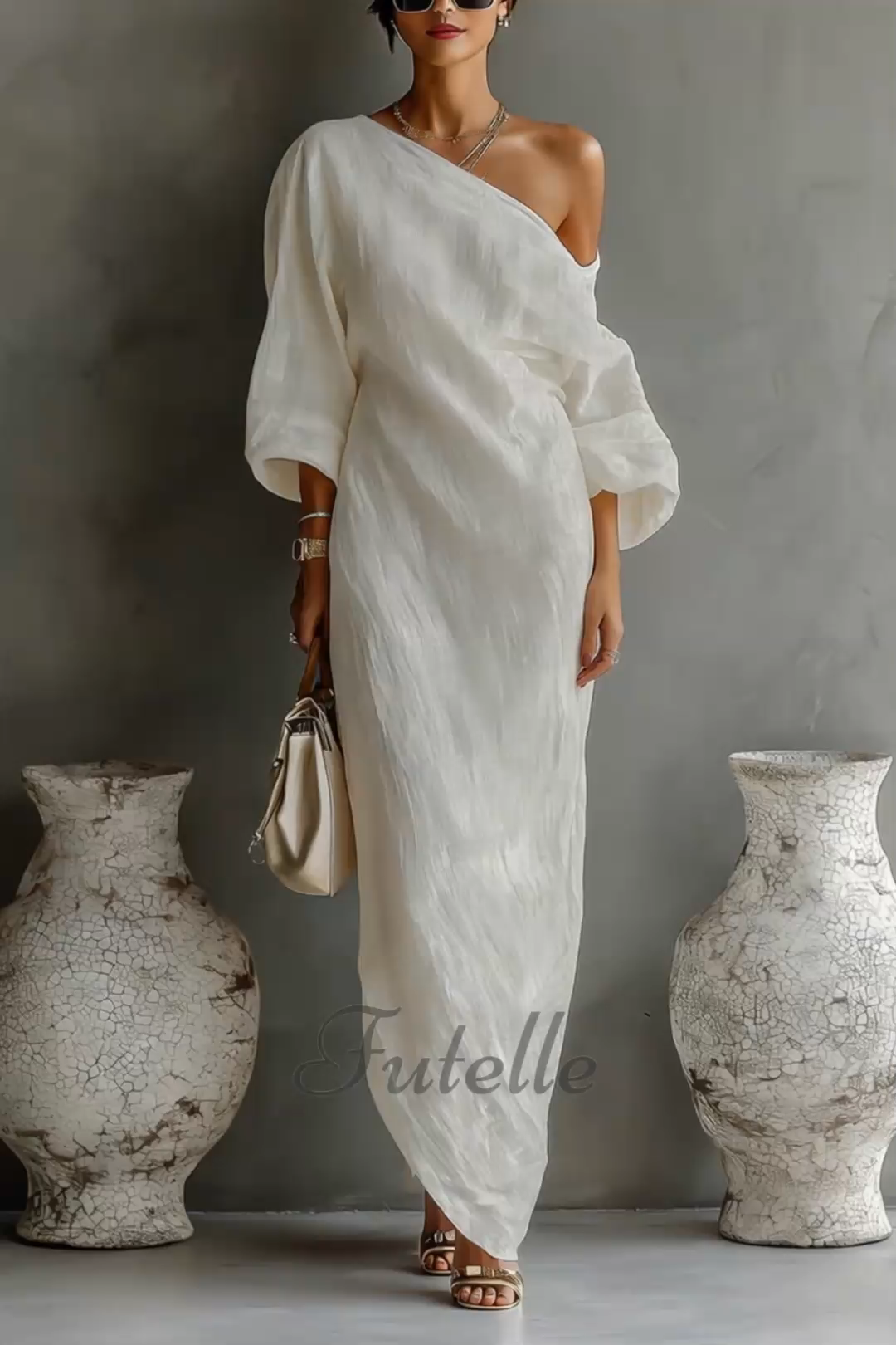 Women's Long-sleeve Sleeveless Dress For Leisure And Vacation