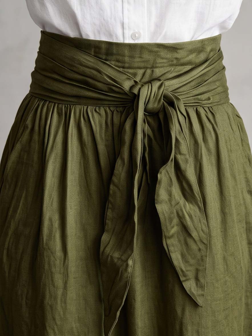 Rolled short sleeve blouse detail