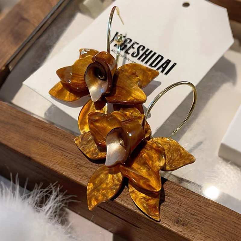 Exaggerated Floral Earrings