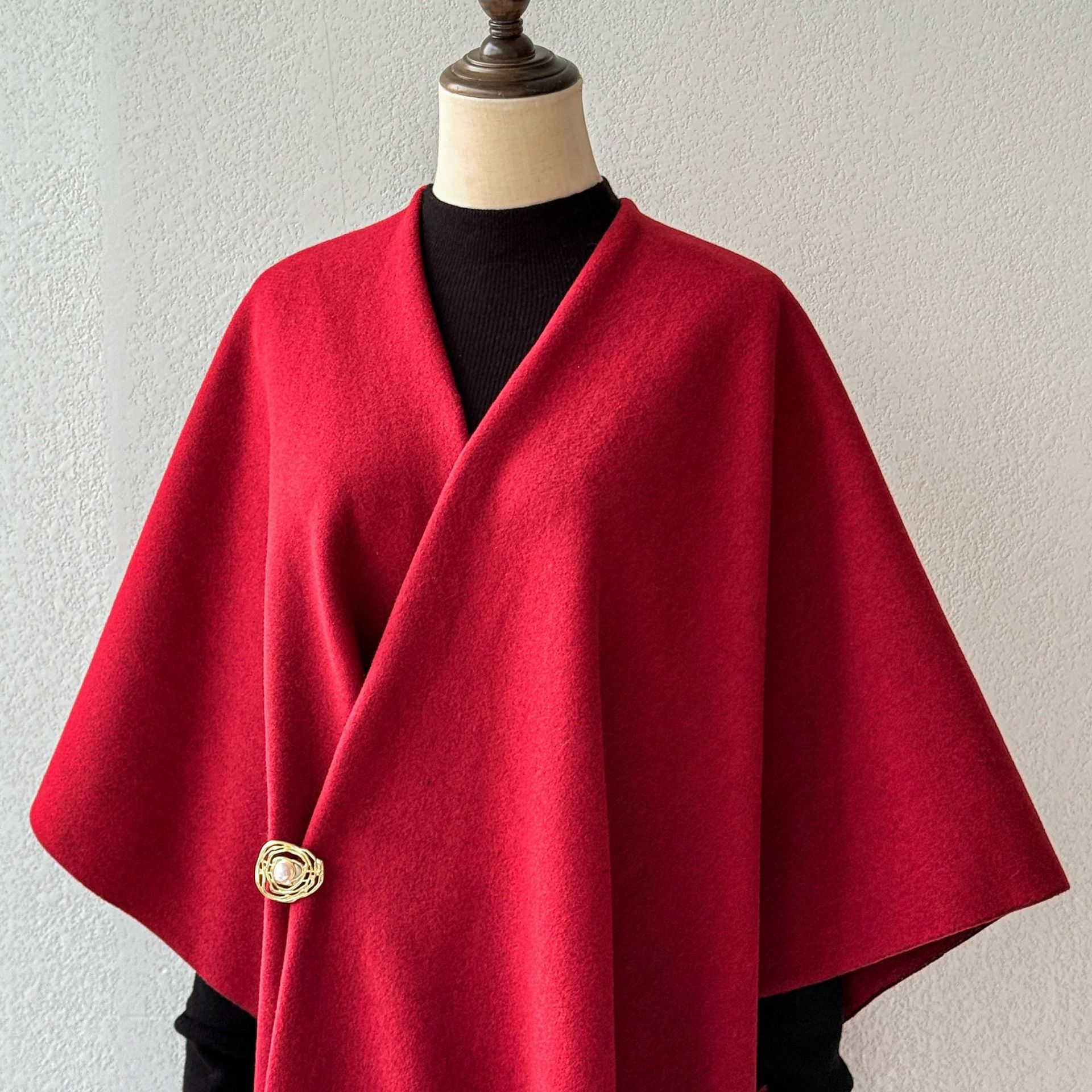 Solid Color Tassel Shawl