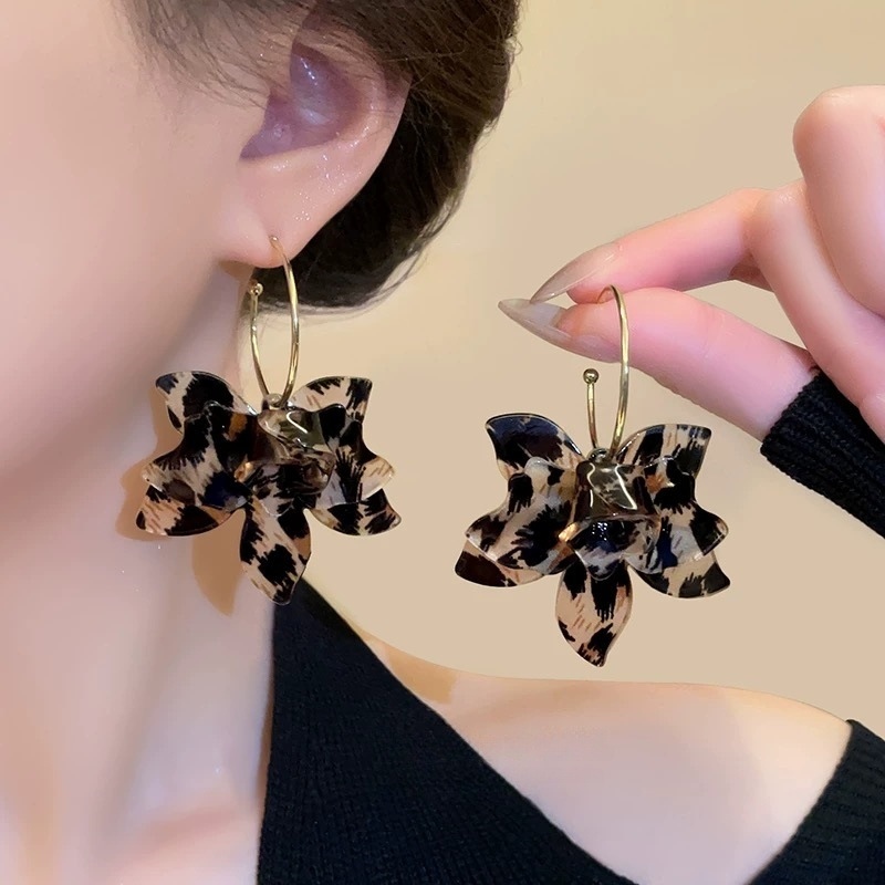 Exaggerated Floral Earrings