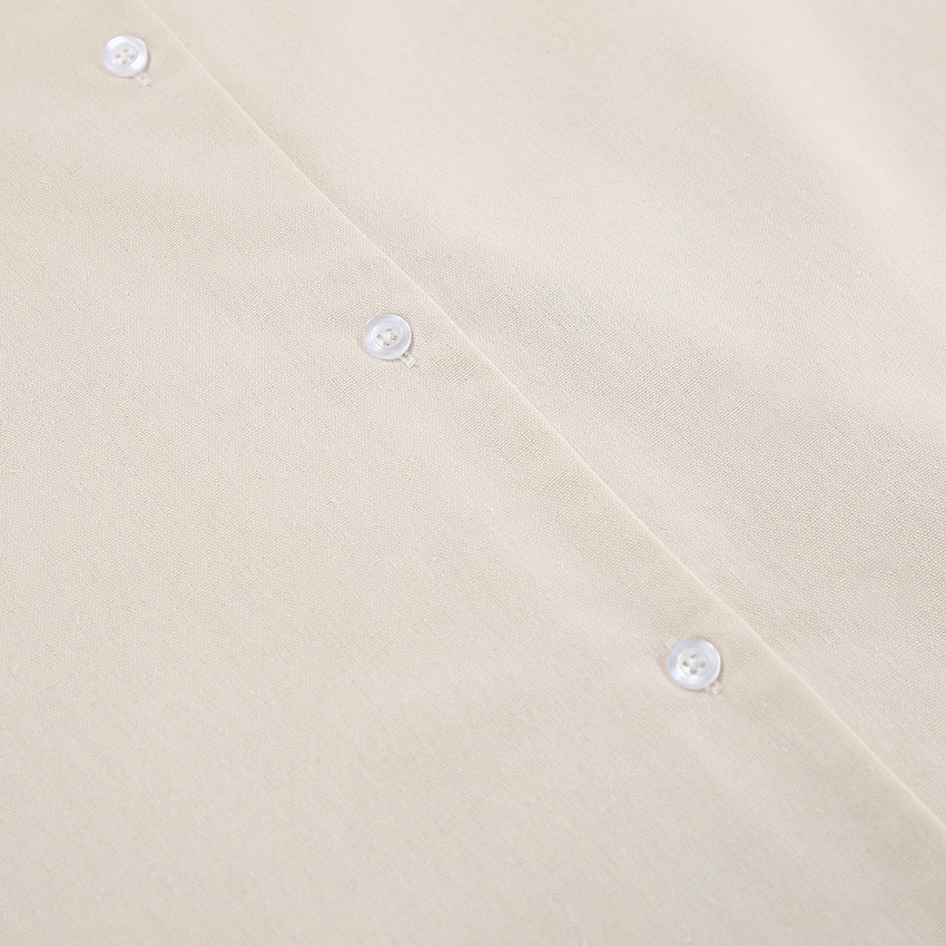 Vacation Cotton Linen Puff Sleeve V-neck Maxi Dress
