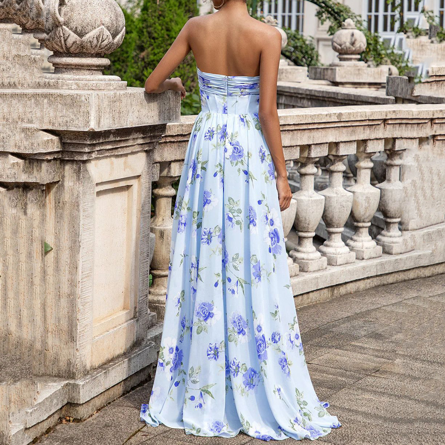 Resort Style Suspender French Ruffle Beach Dress Tube Top