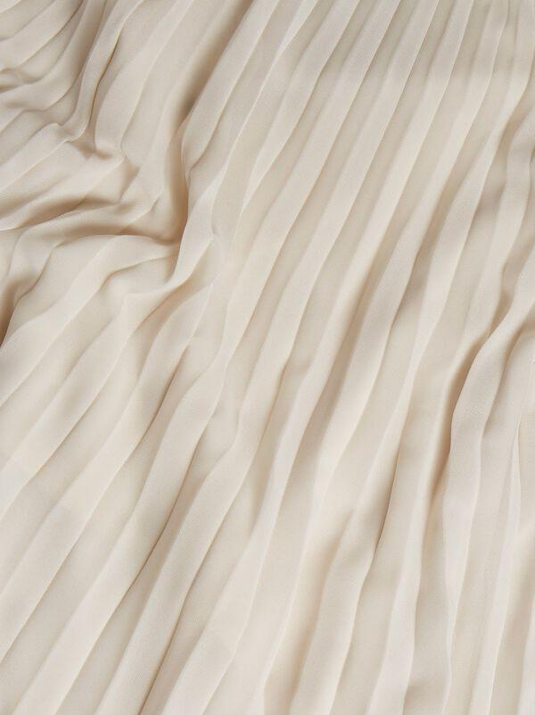 Solid Color Elegant Pleated Long Dress