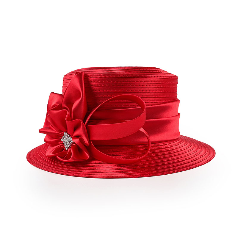 French Retro Mesh Floral Woolen Hatm