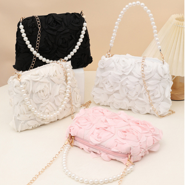 3d Rose Flower Pearl 3d Rose Flower Pearlbag