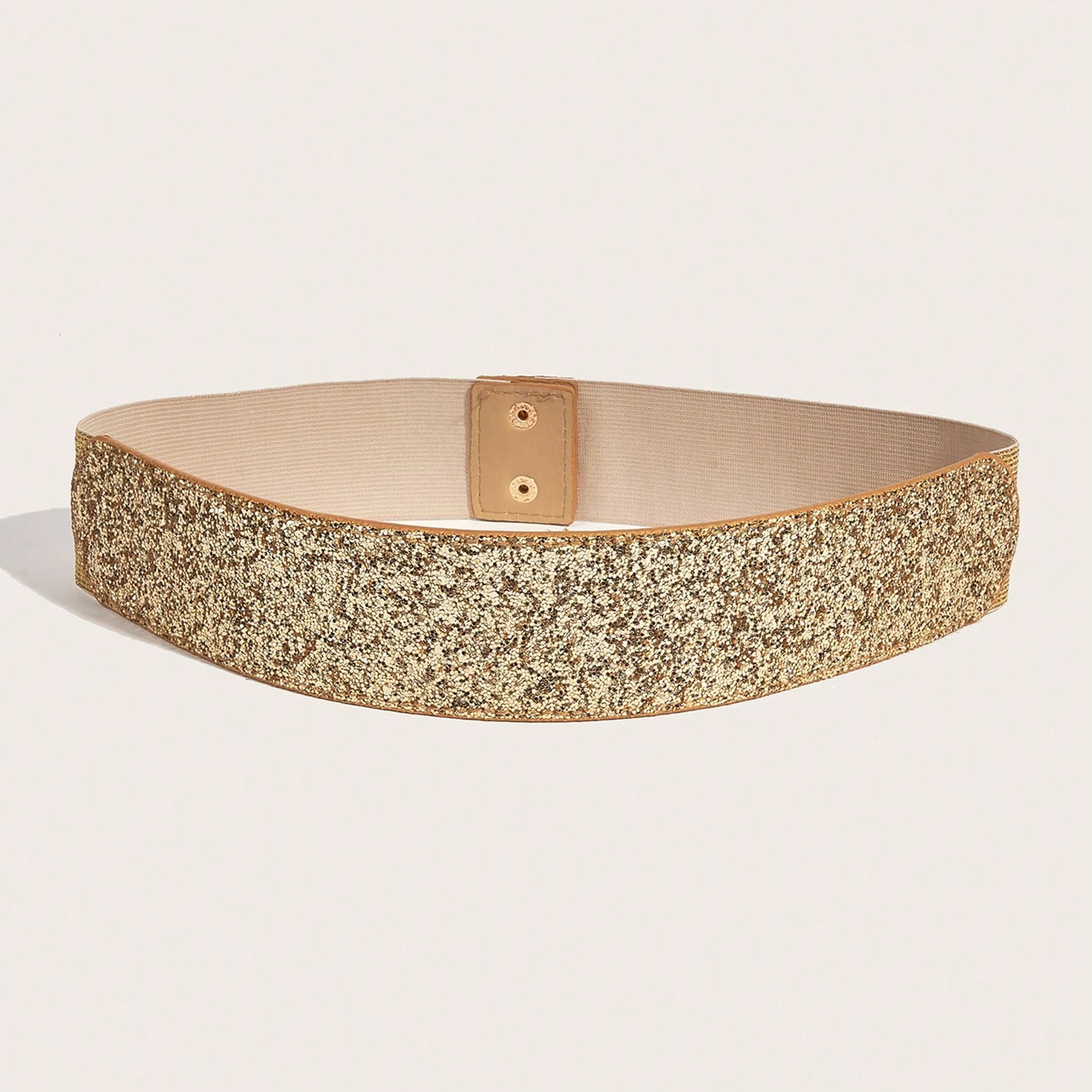 Elegant Metal Elastic Wide Waist Belt