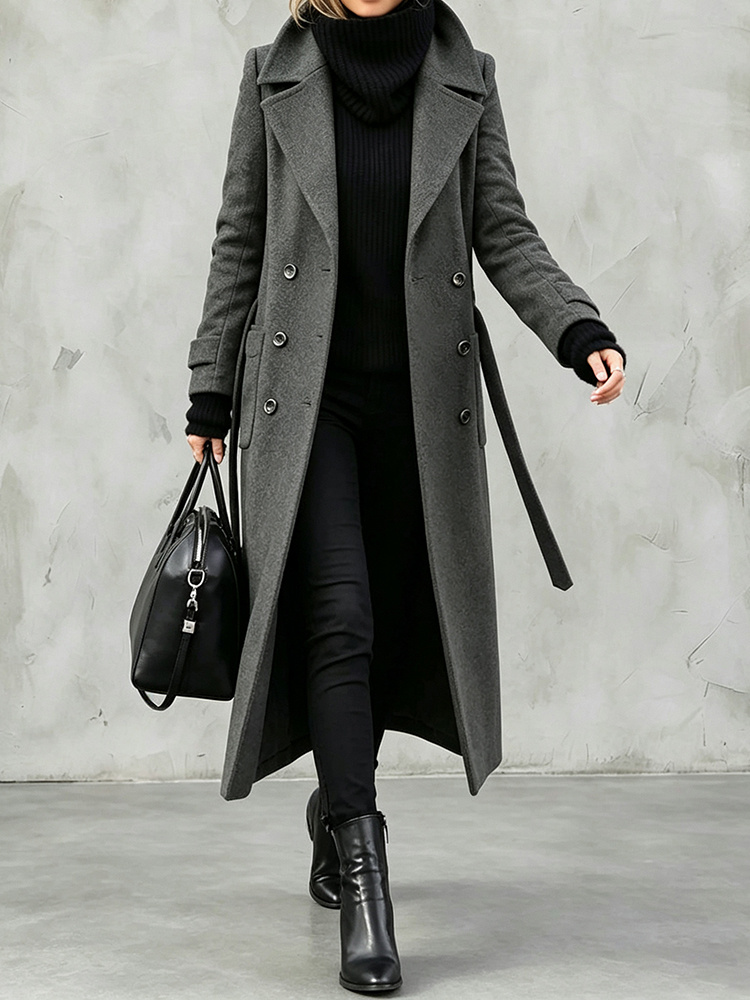Elegant Wool L.ong Coat
