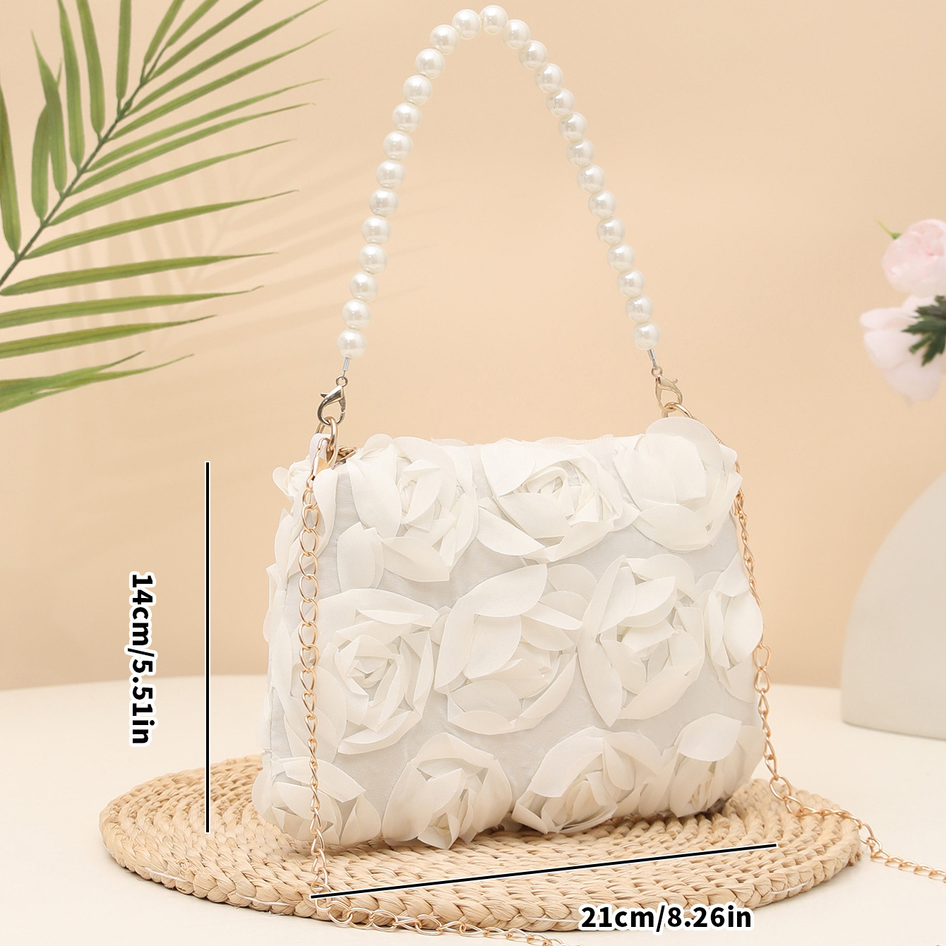 3d Rose Flower Pearl 3d Rose Flower Pearlbag