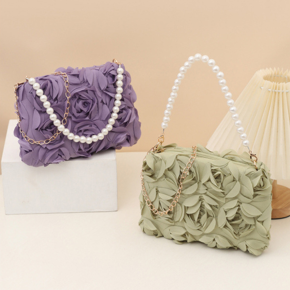 3d Rose Flower Pearl 3d Rose Flower Pearlbag