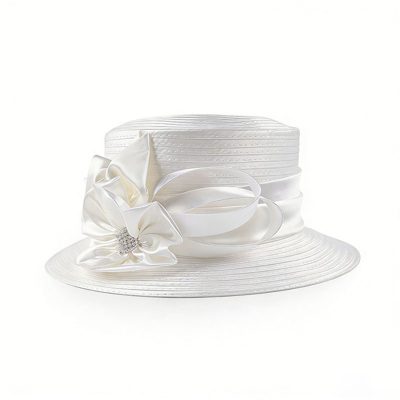 French Retro Mesh Floral Woolen Hatm