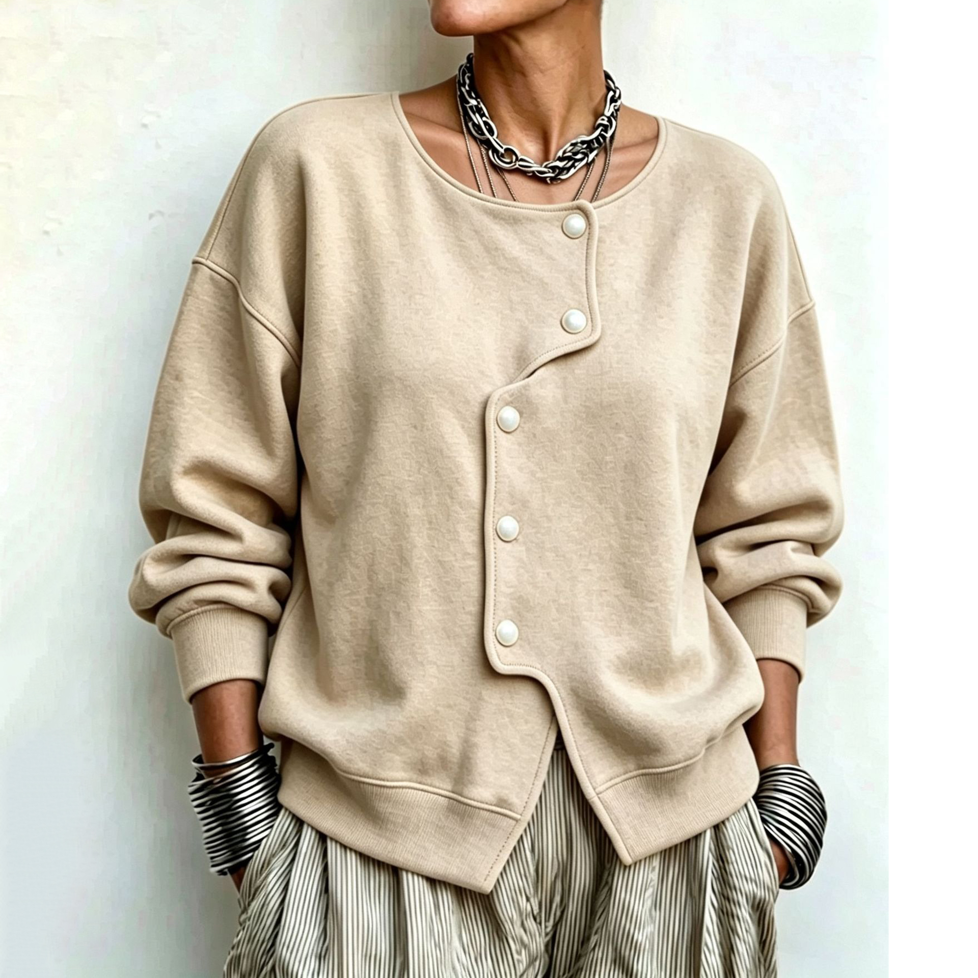 Women's Fall Winter Cozy Elegant Leopard Corduroy Top
