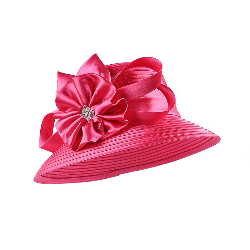 French Retro Mesh Floral Woolen Hatm