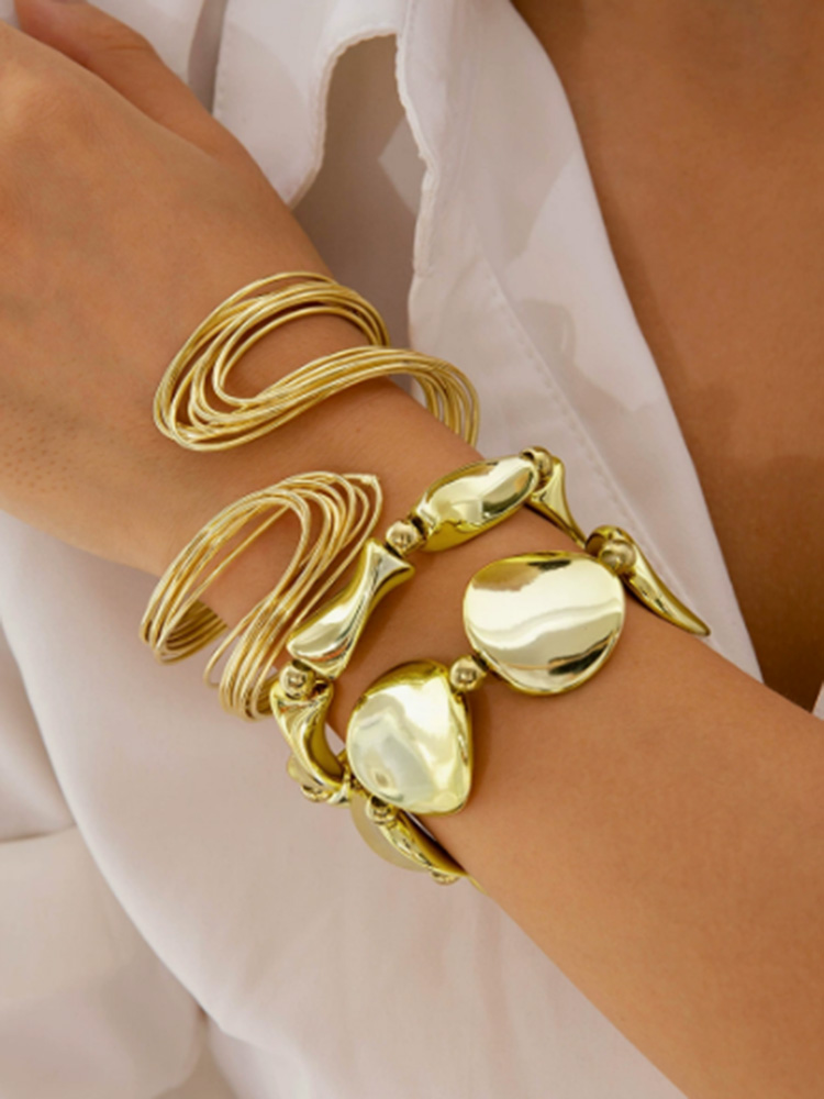 3pcs/set Elegant Geometric Exaggerated  Jewelry Set