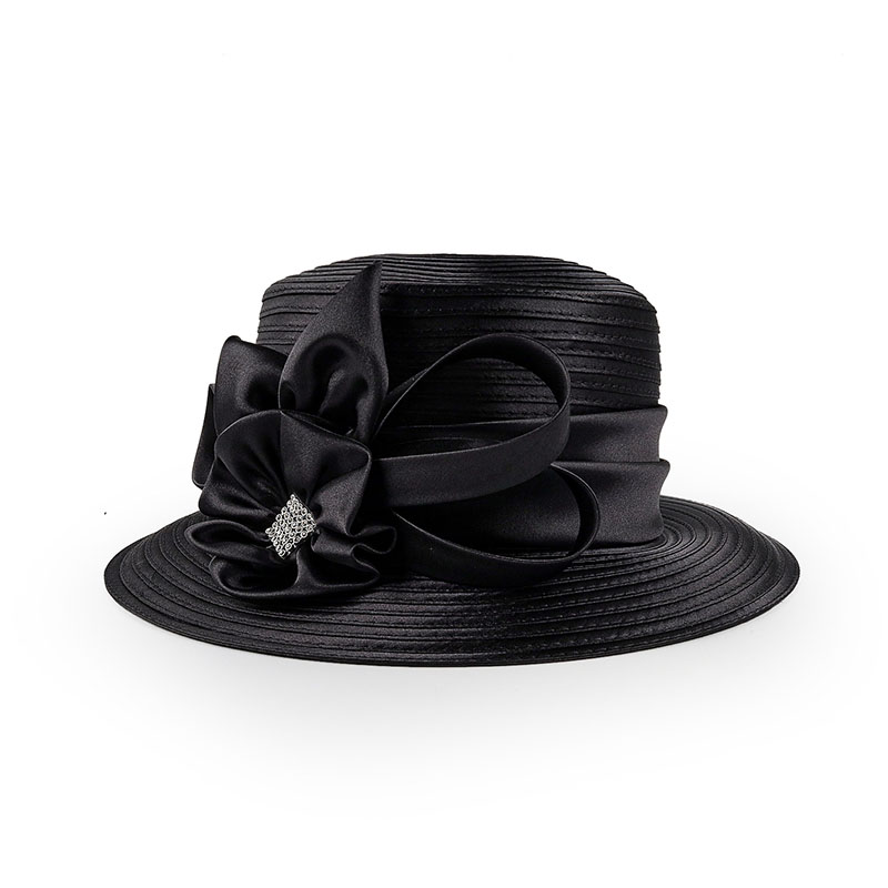 French Retro Mesh Floral Woolen Hatm