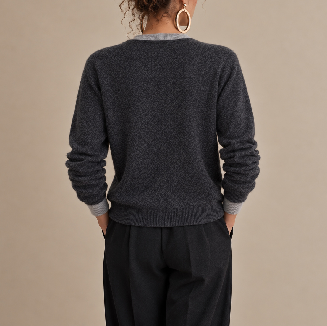 Elegance Double-breasted Cashmere Cardigan