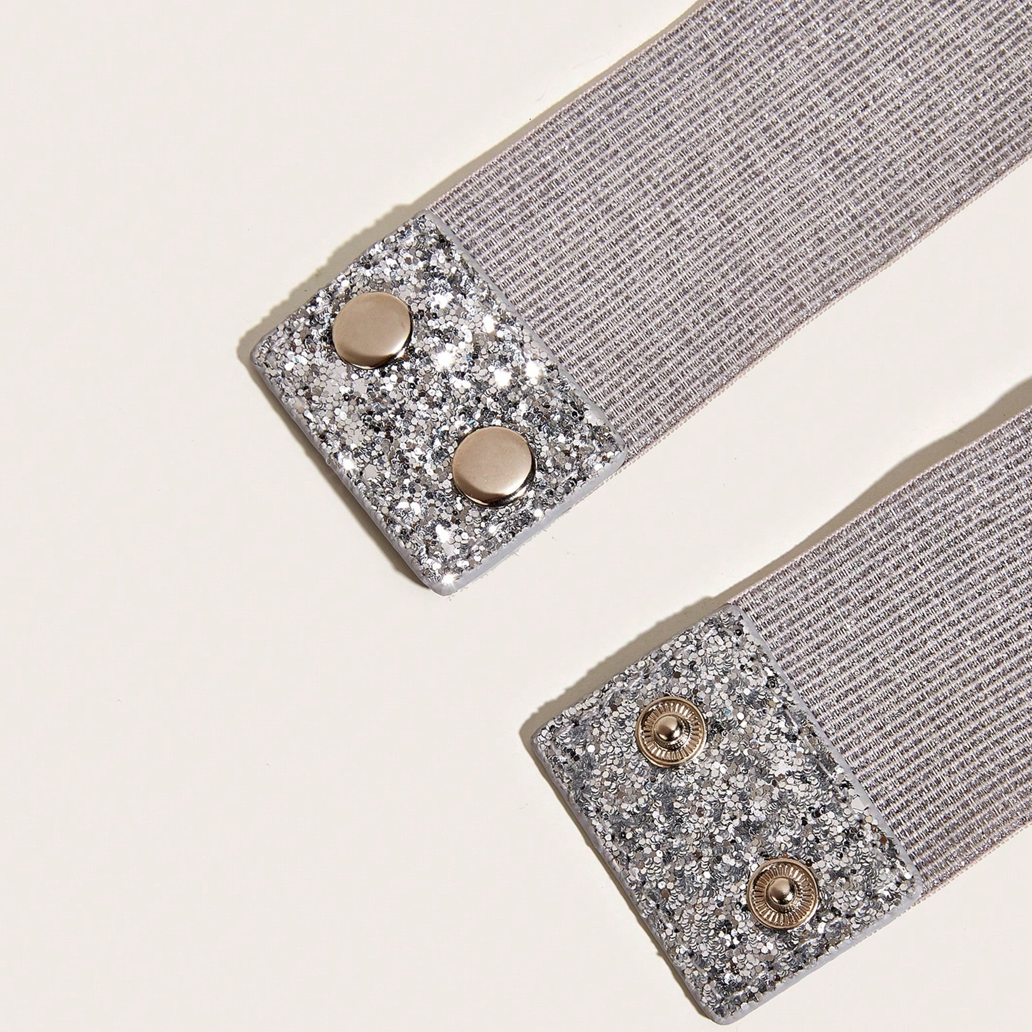Elegant Metal Elastic Wide Waist Belt