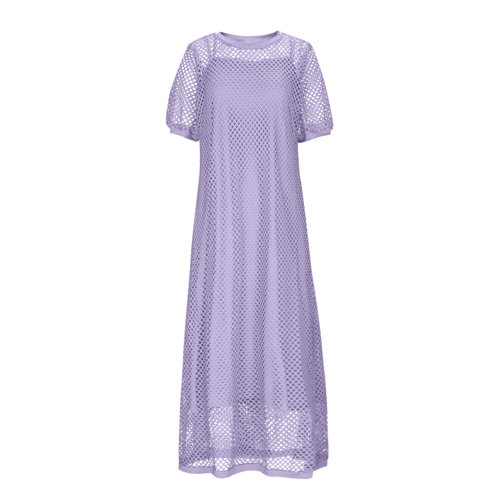 Elegant Round Neck Hollowed-out 2-piece  Maxi Dress
