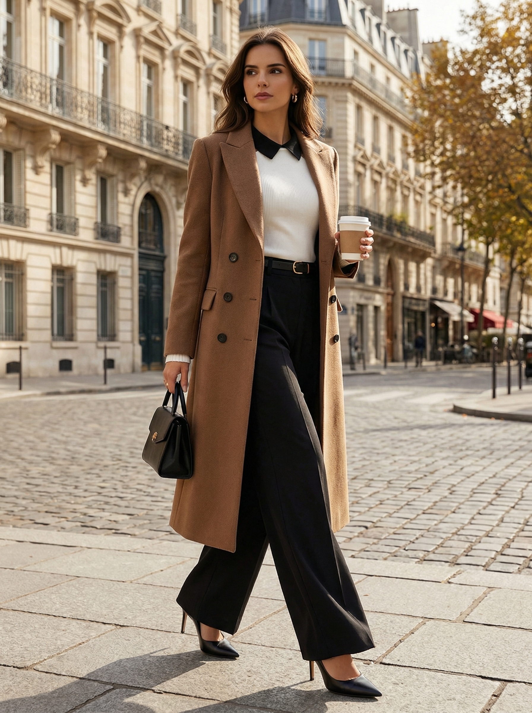 Classic Elegant Lapel Wool Coat
