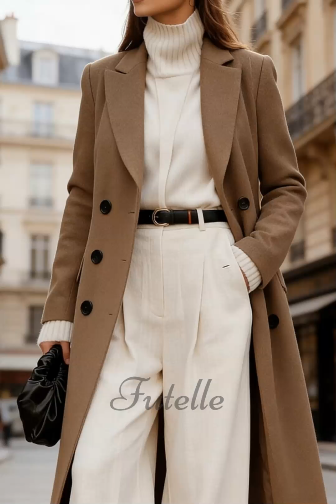 Classic Elegant Lapel Wool Coat