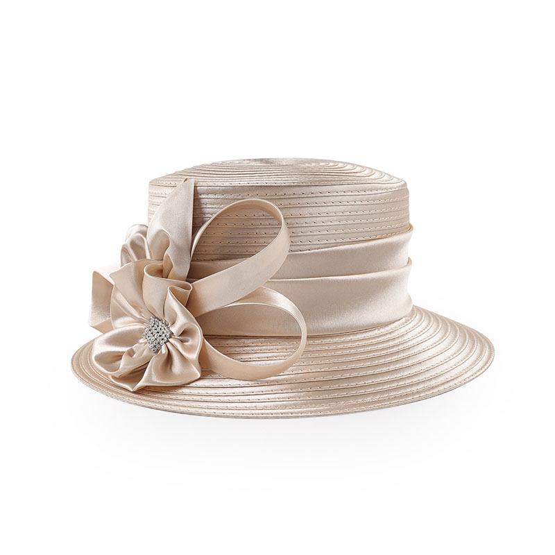 French Retro Mesh Floral Woolen Hatm