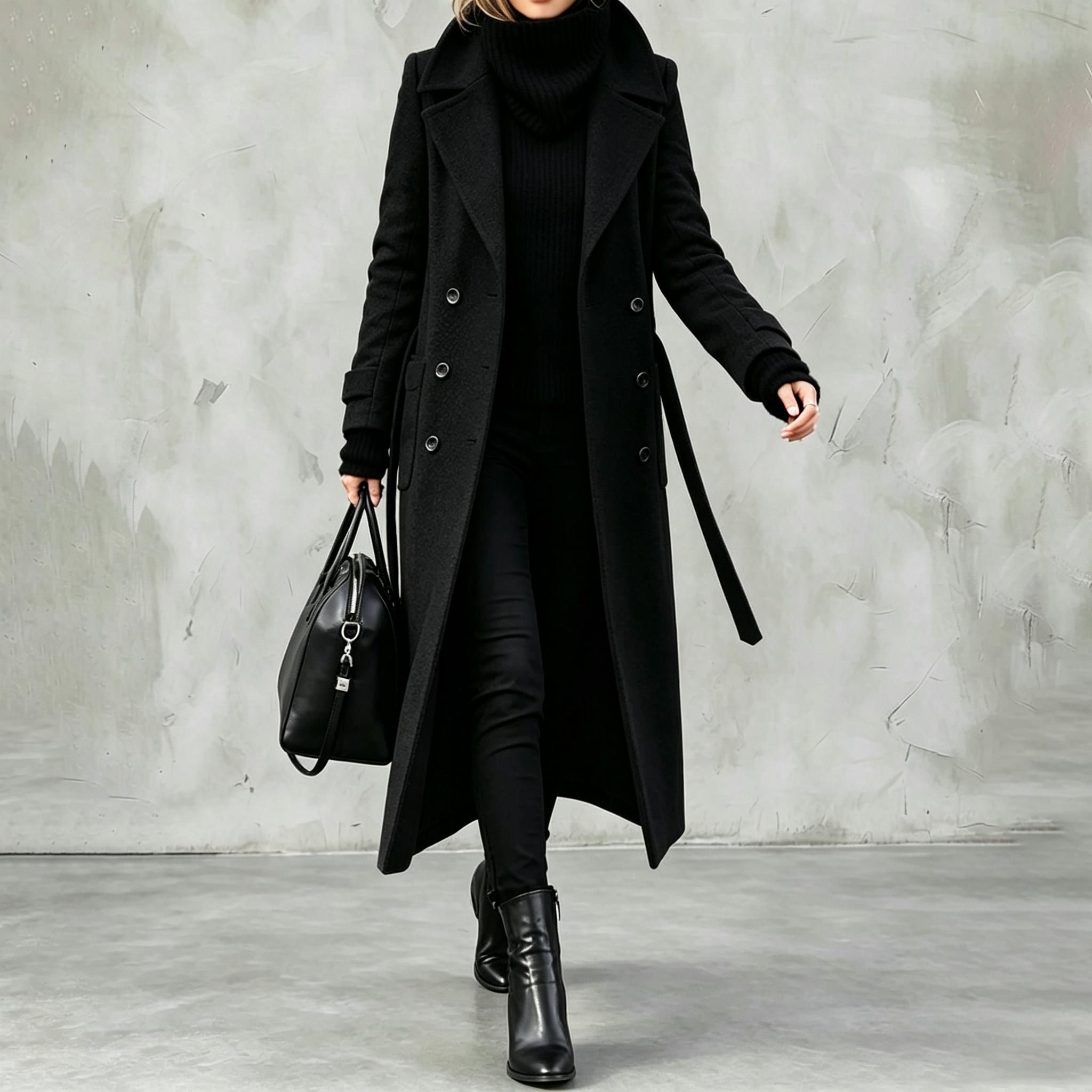 Elegant Wool L.ong Coat