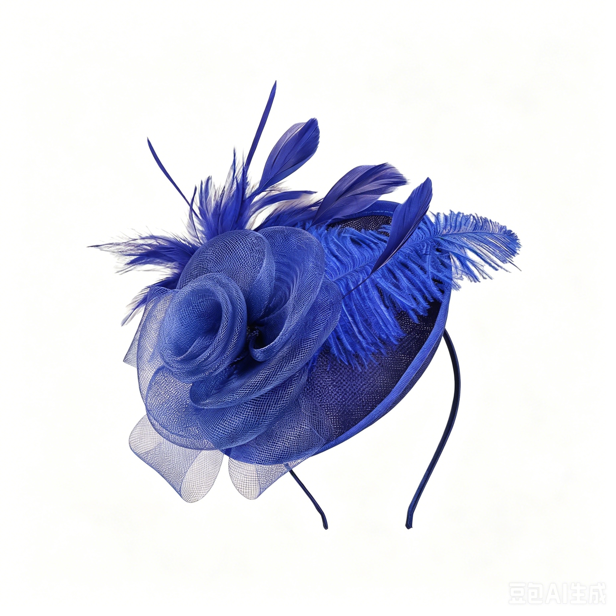 French Retro Mesh Floral Woolen Hatm