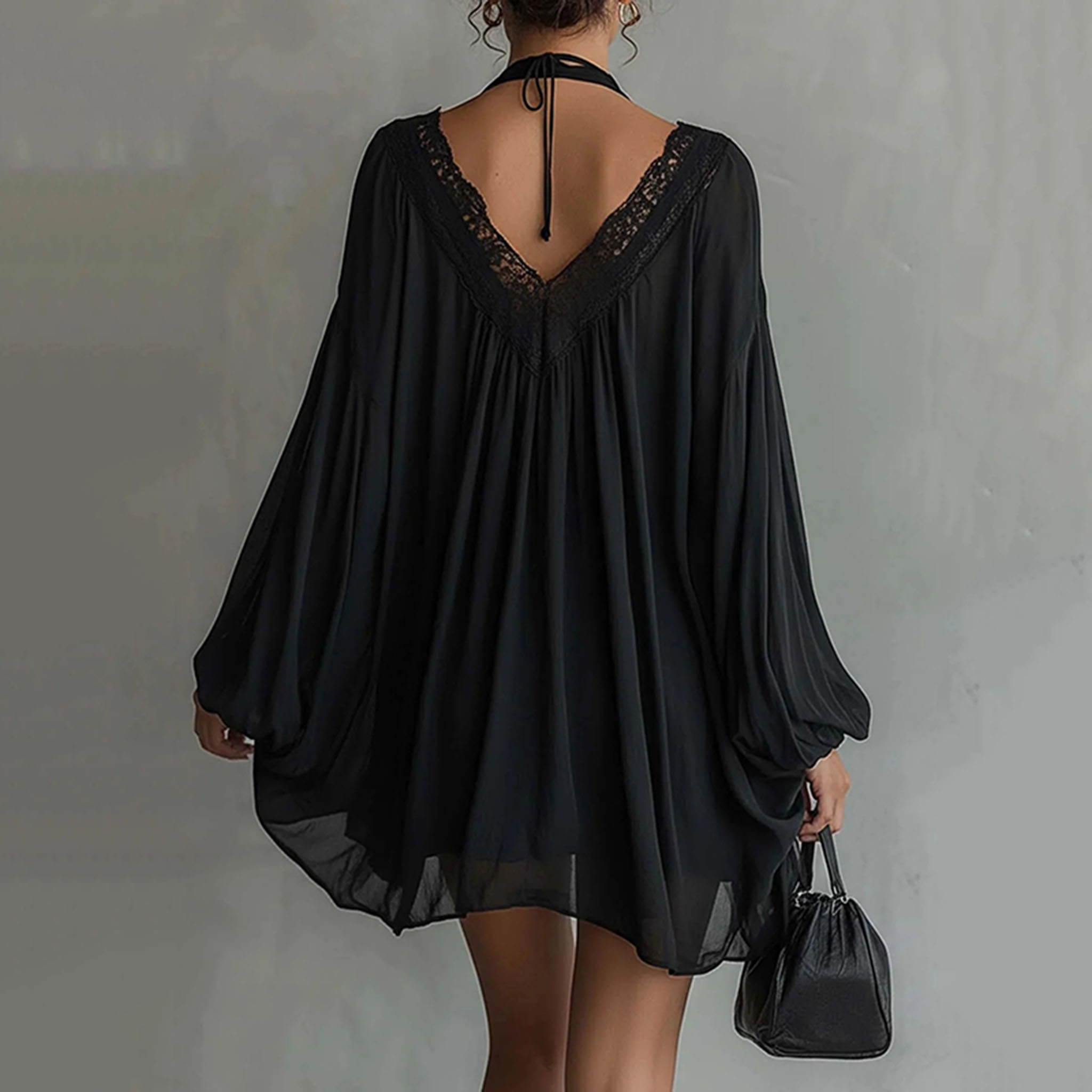 Elegant Abstract Art Print Dress
