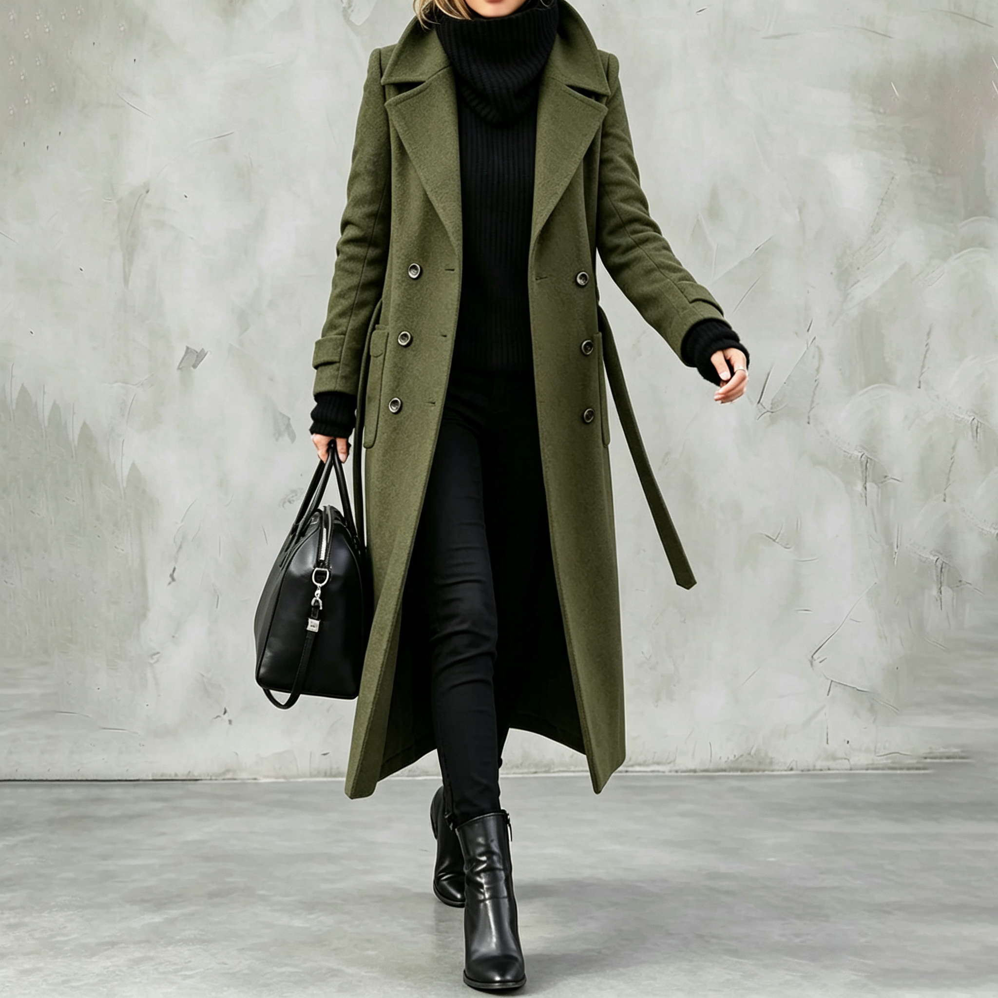Elegant Wool L.ong Coat