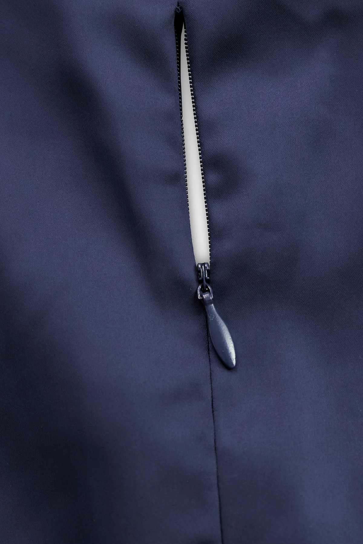 Vintage-inspired Satin Midi Dress With Draped Collar