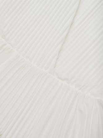 Women's Printed V-neck Sleeveless Fashion Pleated Dress