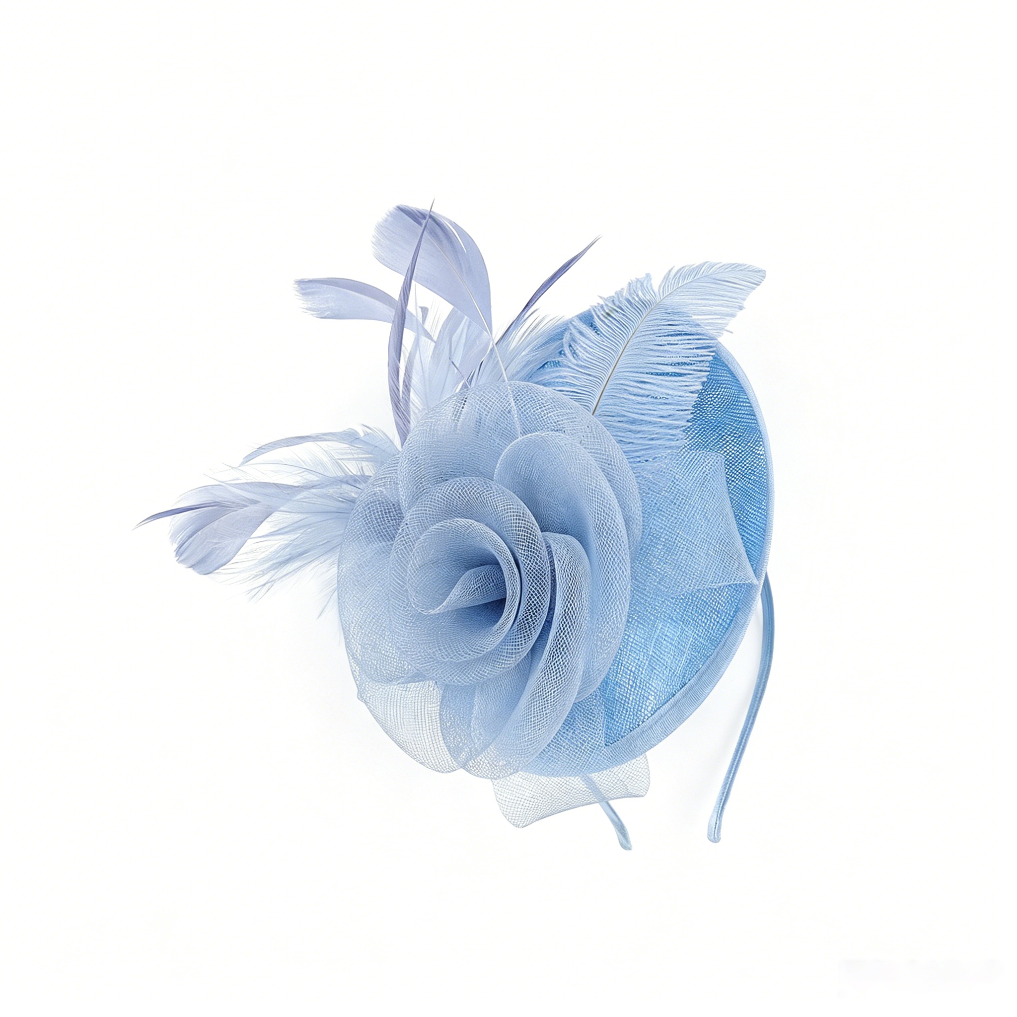 French Retro Mesh Floral Woolen Hatm