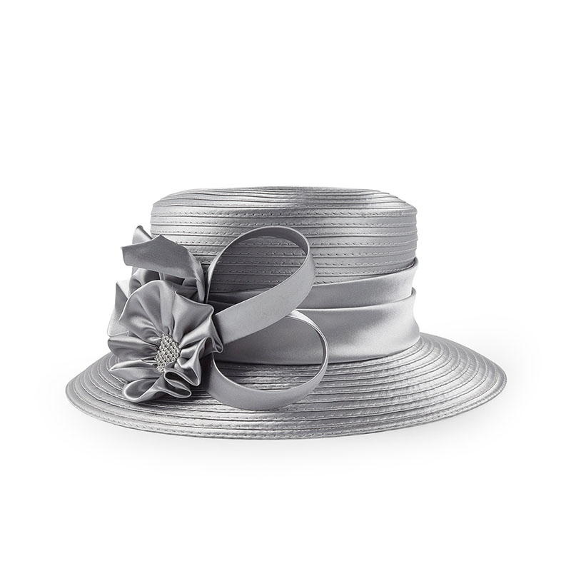 French Retro Mesh Floral Woolen Hatm