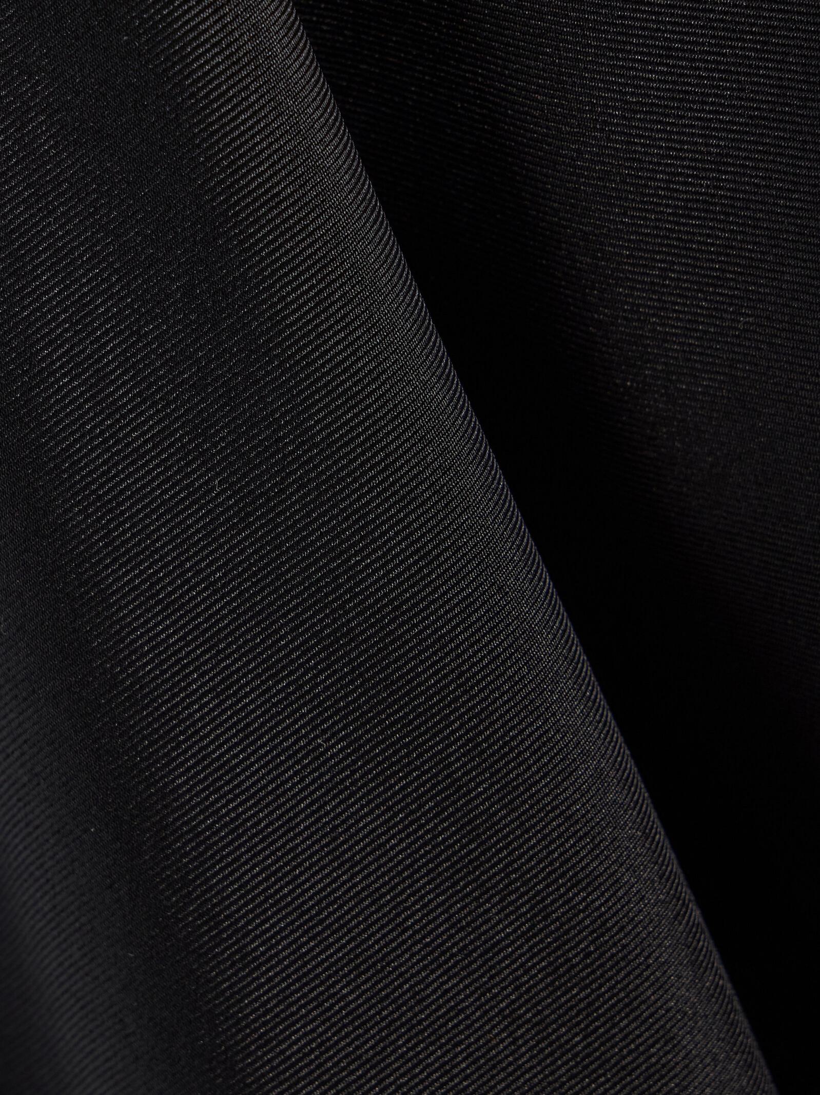 Sophisticated Black Blazer-style Lace Midi Dress