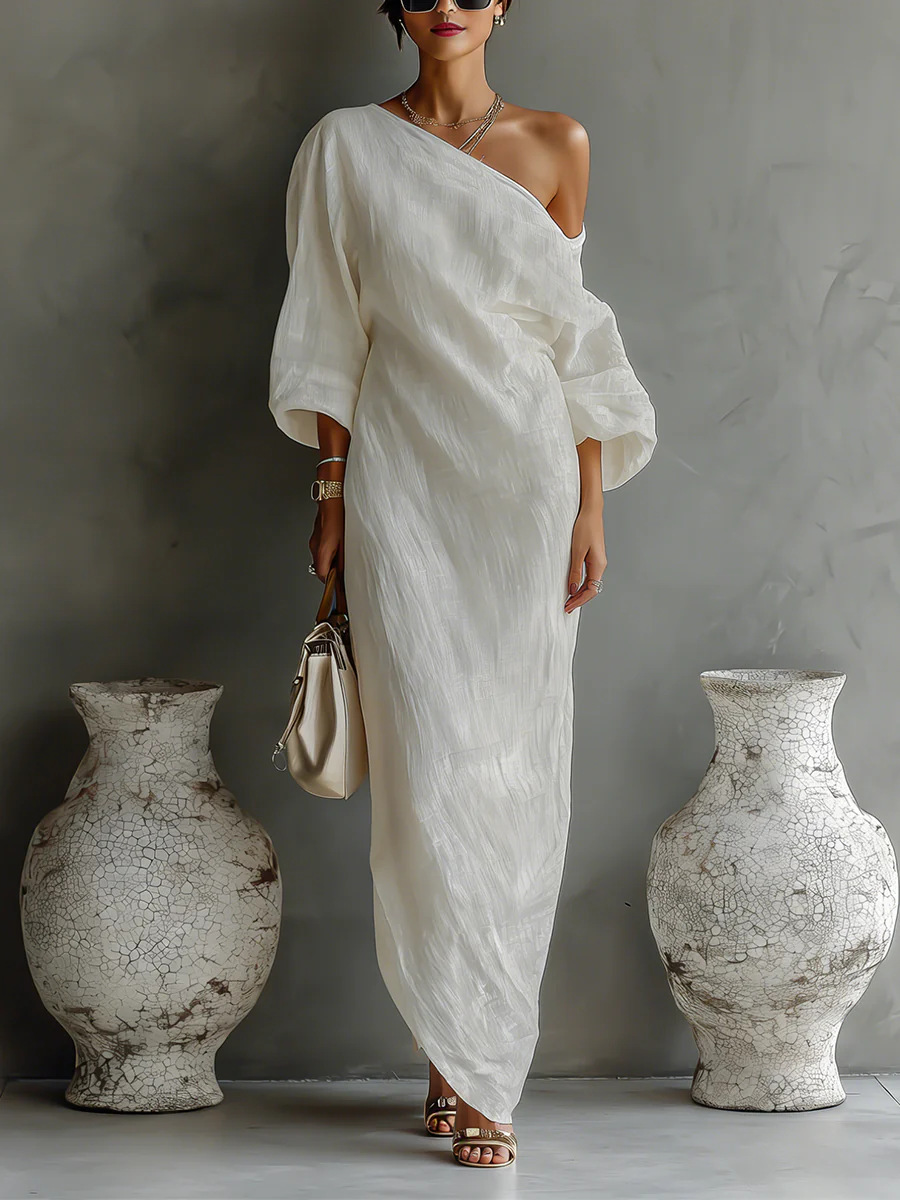 Women's Long-sleeve Sleeveless Dress For Leisure And Vacation