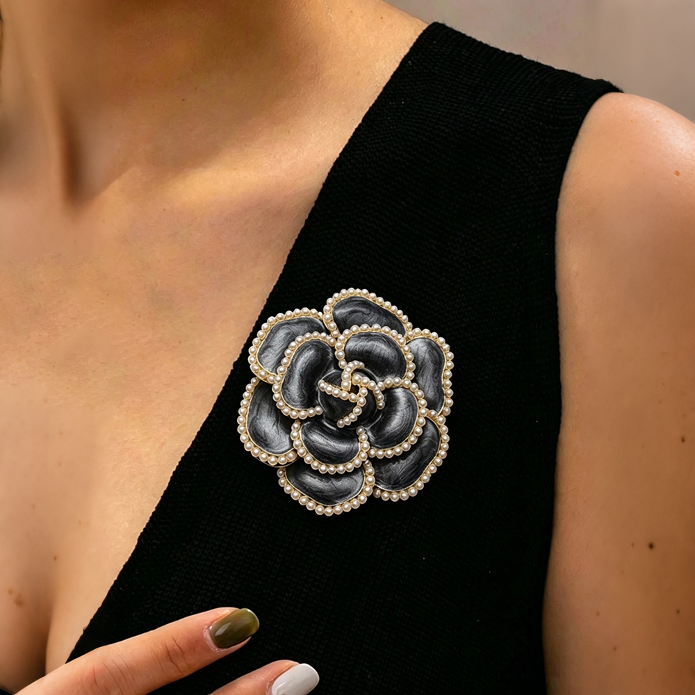 Pearl Camellia Corsage Brooch