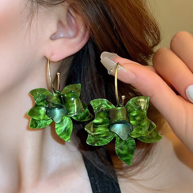 Exaggerated Floral Earrings