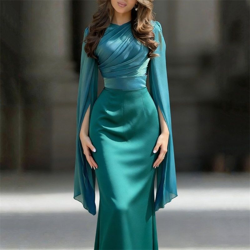 Classy Godness Flowy Satin Maxi Dress
