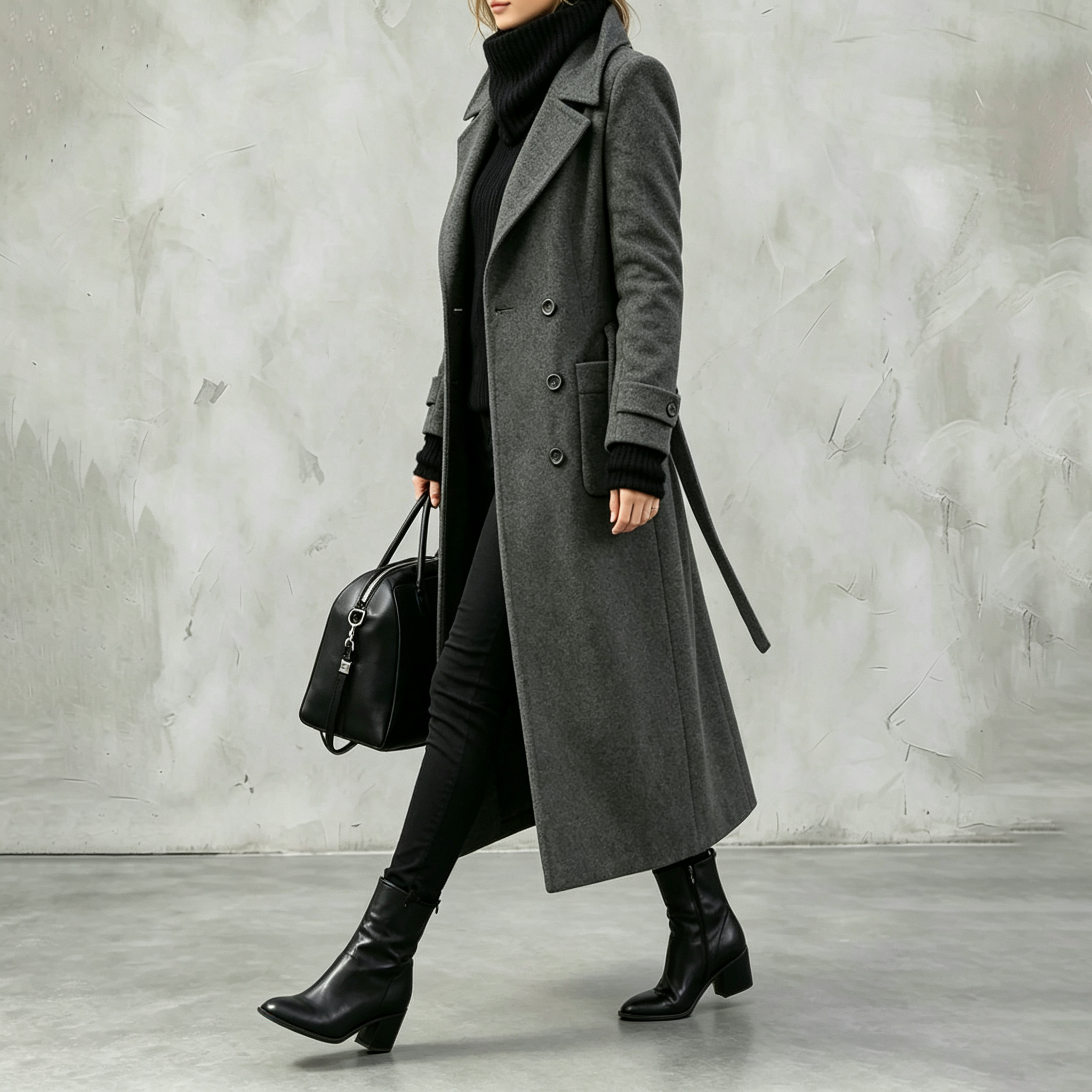 Elegant Wool L.ong Coat