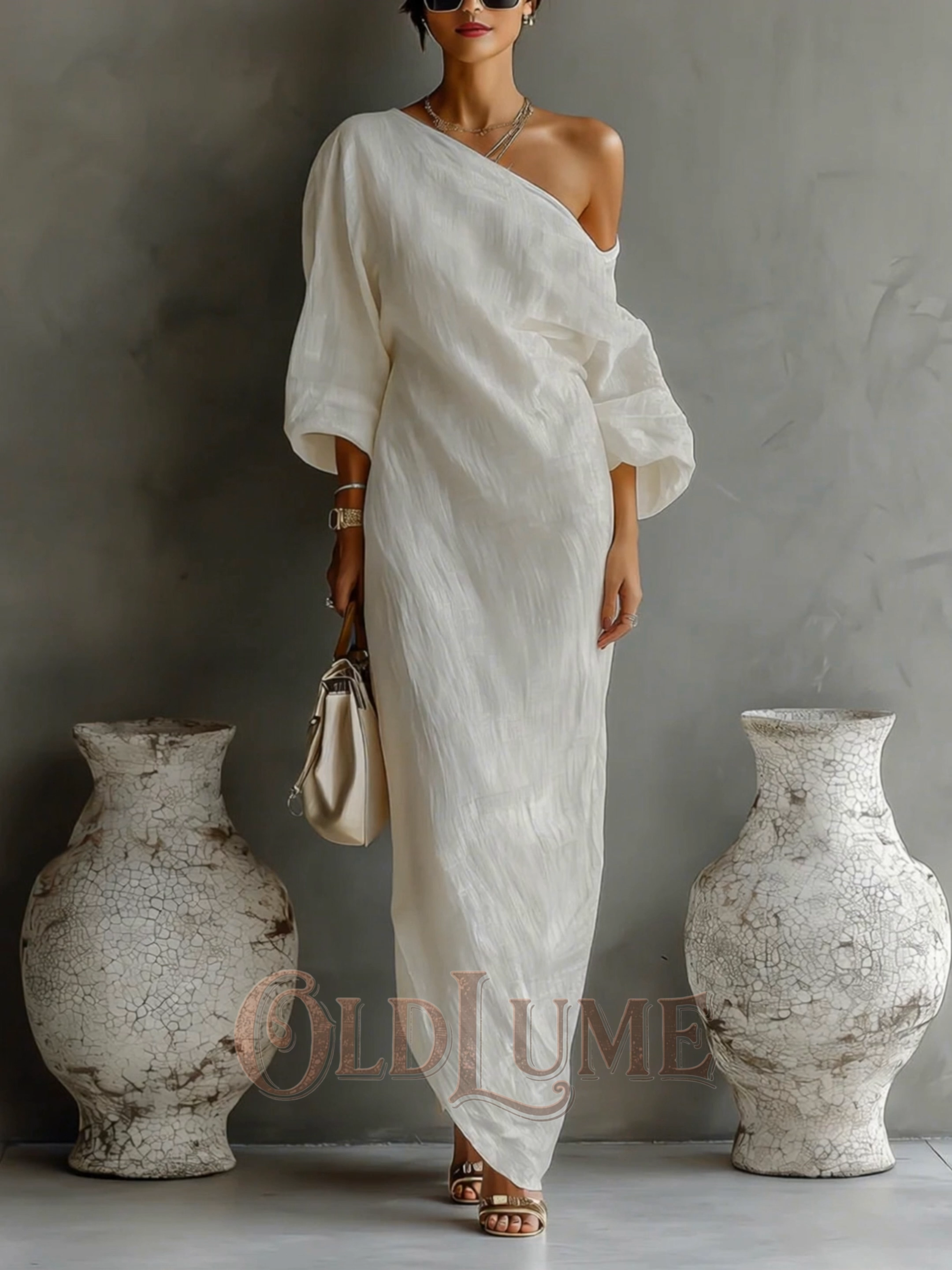 Women's Long-sleeve Sleeveless Dress For Leisure And Vacation