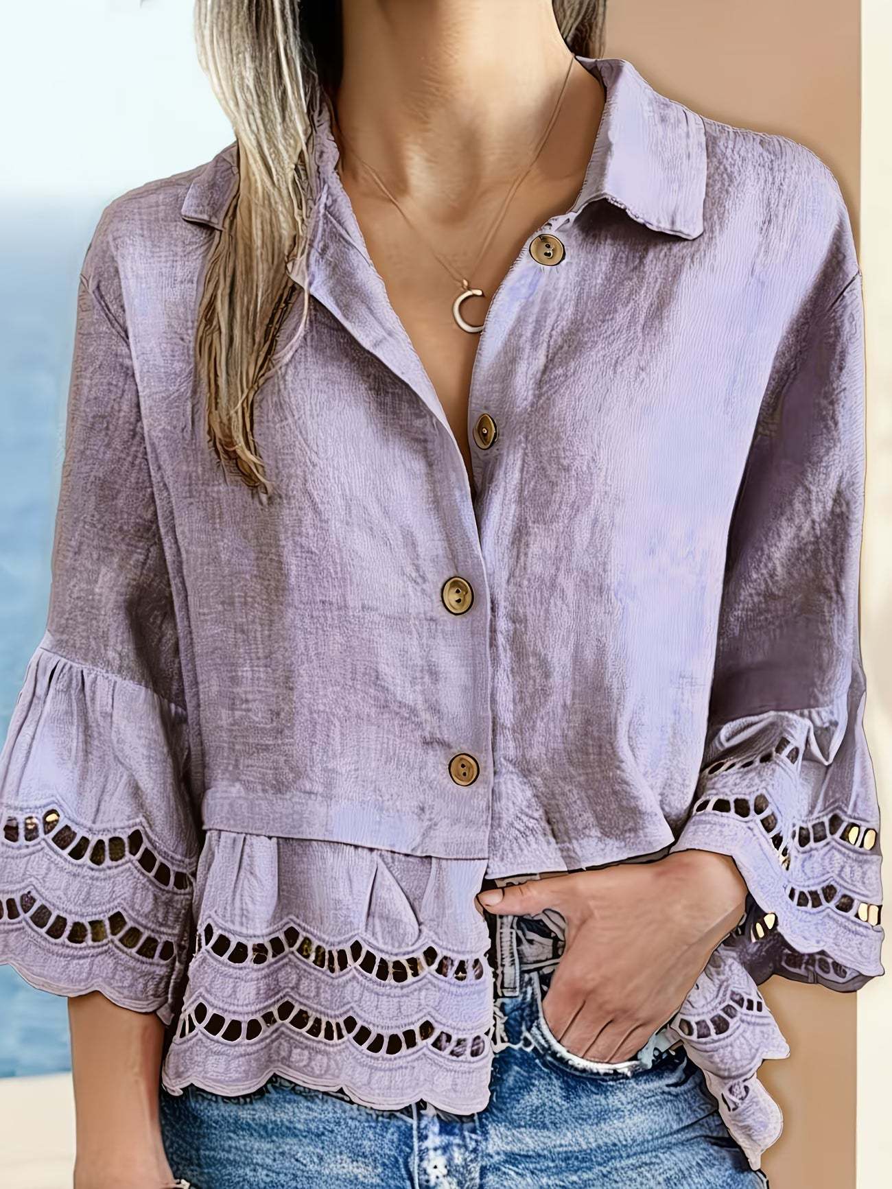 Elegant Button Down Blouse