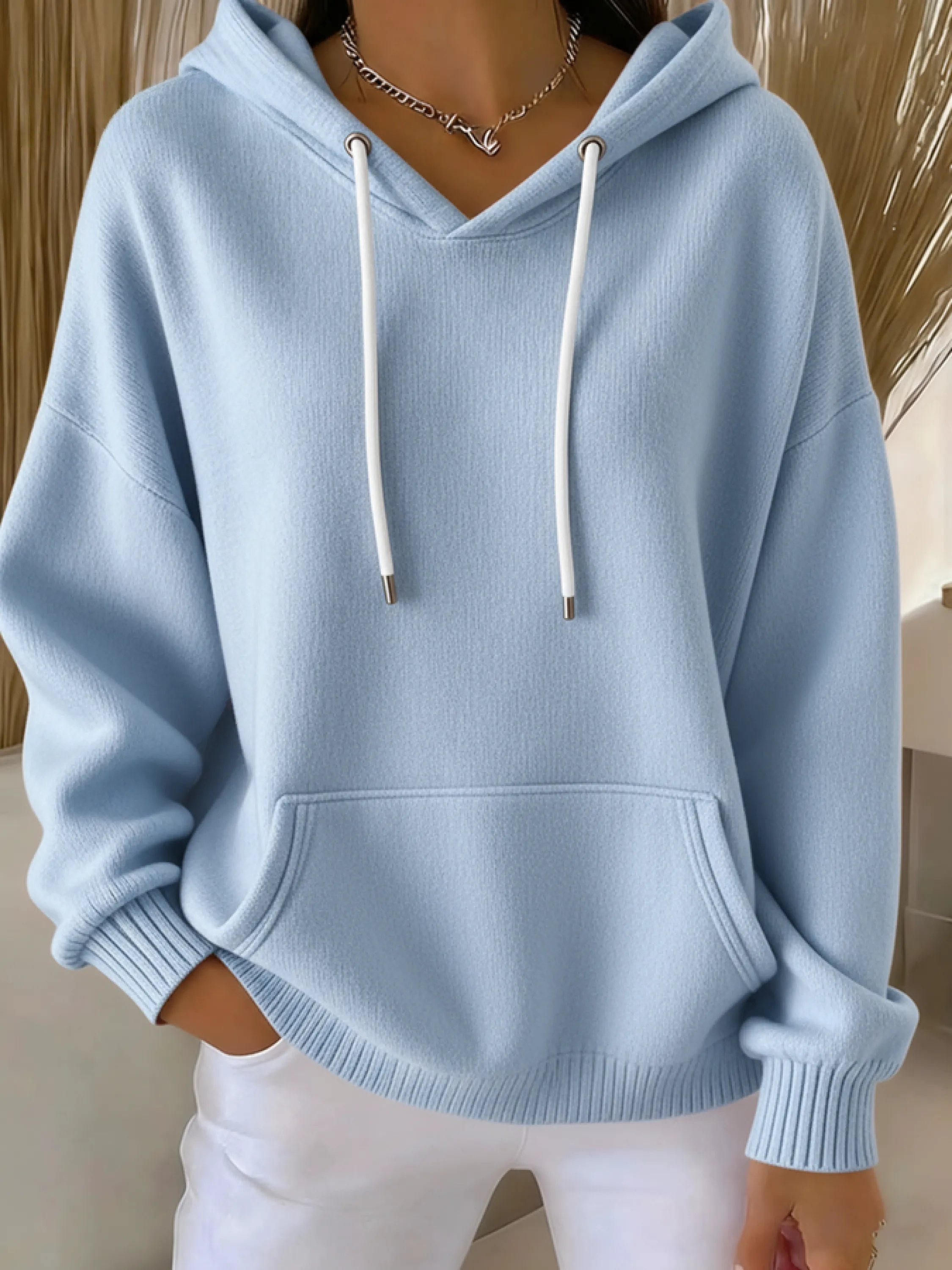 🎄Christmas Clearance Sale🔥Women's Casual kint Jacquard Multicolor Hoodie