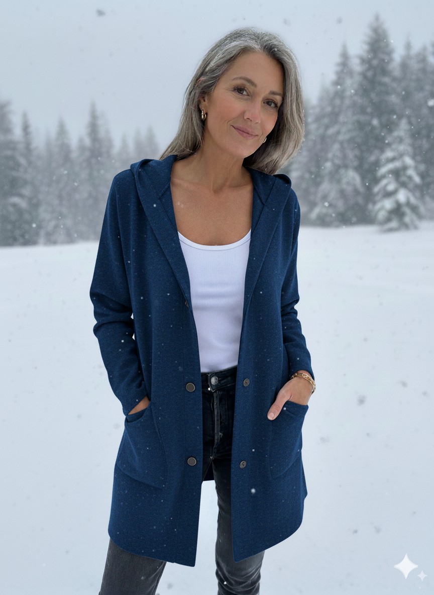NEW🔥 Casual Single Breasted Hooded Jacket